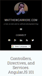 Mobile Screenshot of matthewcarriere.com