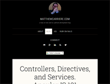 Tablet Screenshot of matthewcarriere.com